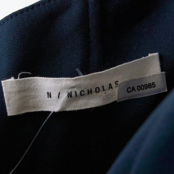 N Nicholas Navy Ponti Shoulder Band V Dress - Picture 7 of 9